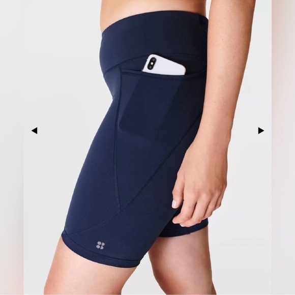 Sweaty Betty Power 9 Inch Biker Shorts in Navy Blue Women’s Size XSmall - Picture 4 of 13